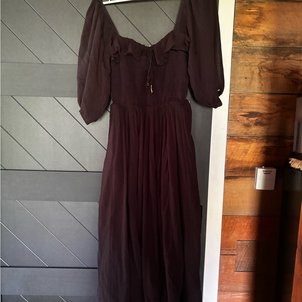 Free People Black Maxi Oasis Dress